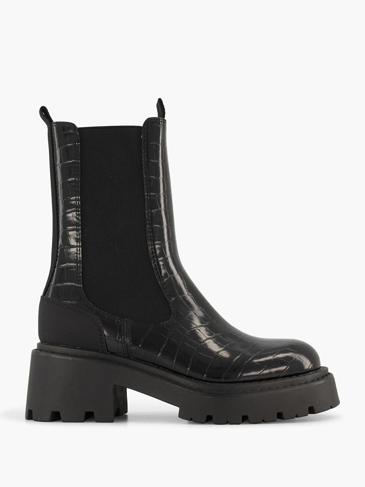 Leren Laarzen Zwarte Laarsjes Meisjes Graceland Chelsea Boots