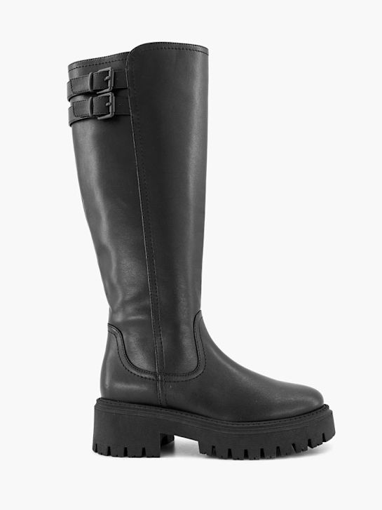 Graceland Laars met brede schacht Zwart vanHaren