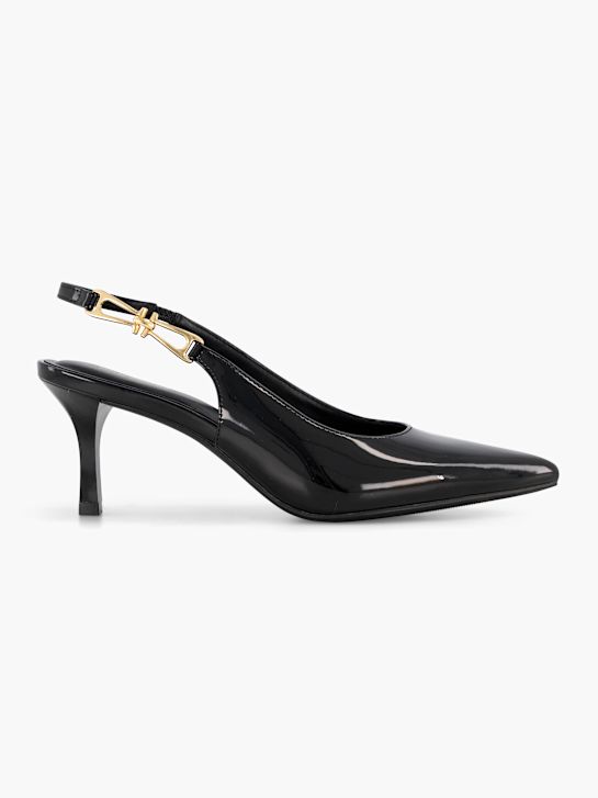 Graceland Slingbacks Zwart vanHaren