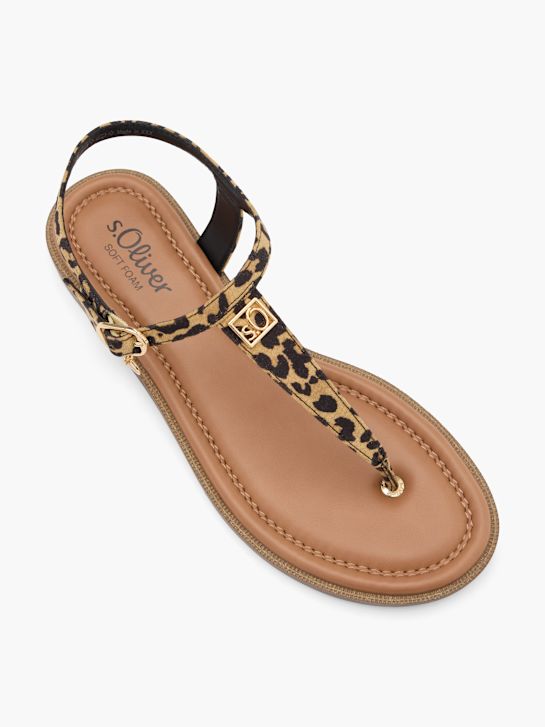 Sandales S. OLIVER En Cuir Marron à Talon 8 Cm - Taille 40, Boucle, Neuf Avec Emballage